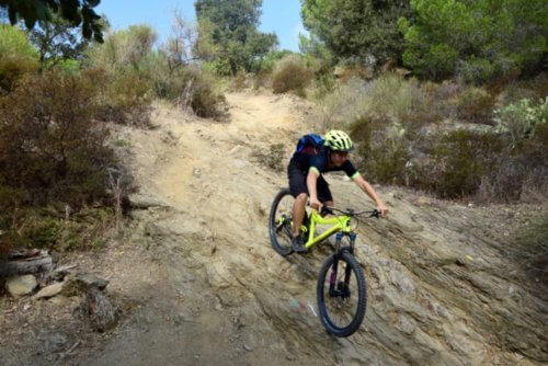 Felsige Abfahrt Bike Camp