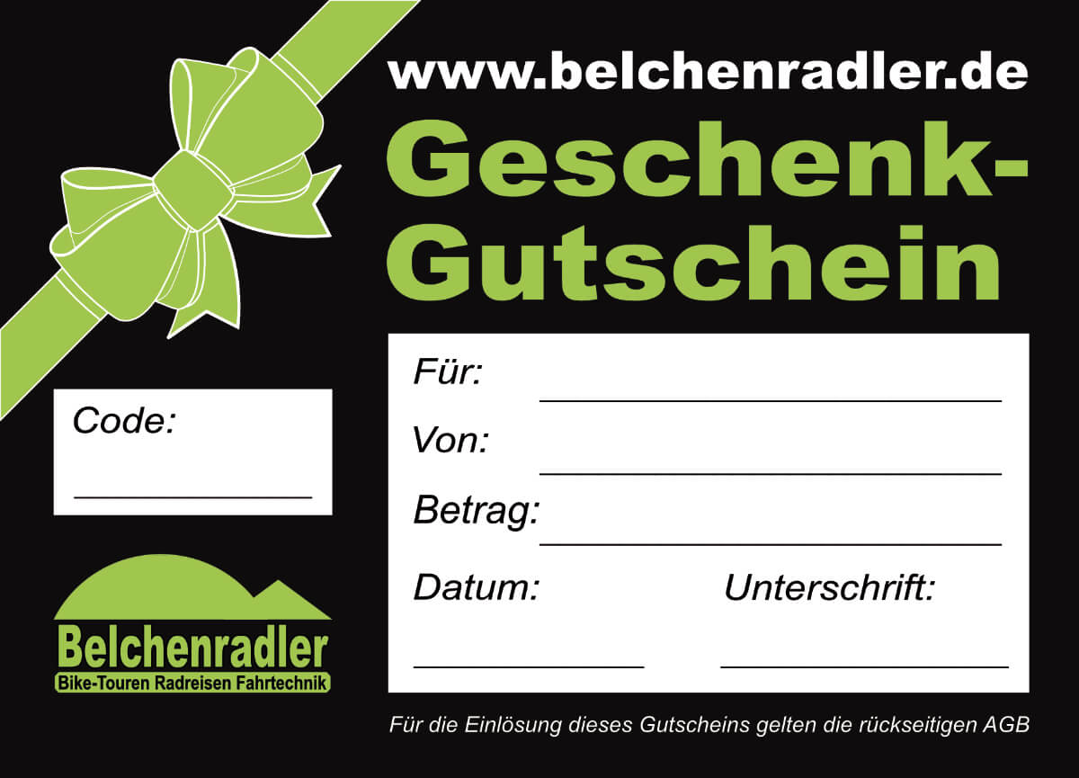Gutschein für alle Belchenradler Angebote